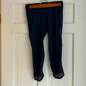 Navy Blue Adidas Capri Leggings. XS.